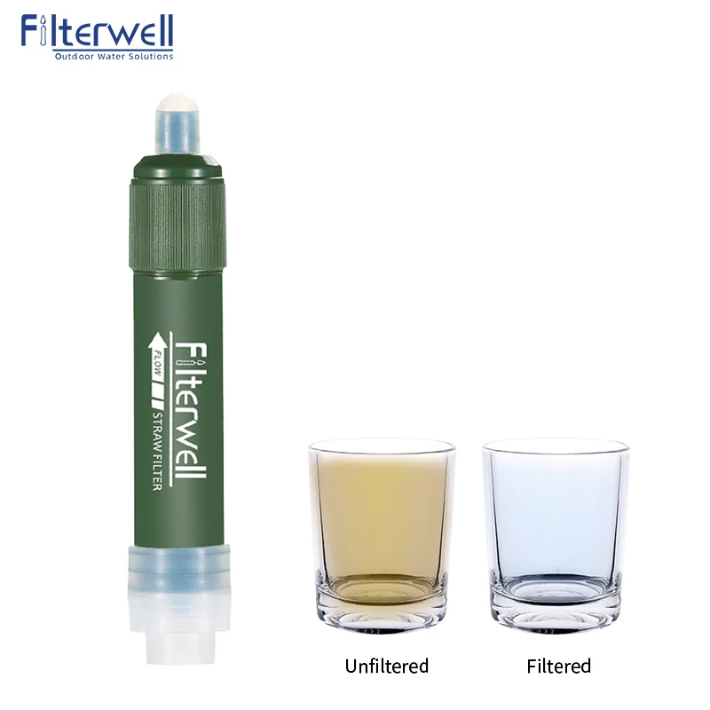 

Filterwell Outdoor Camping Backpacking River Water Filter Straw Kit for Emergency Survival Hiking Travel