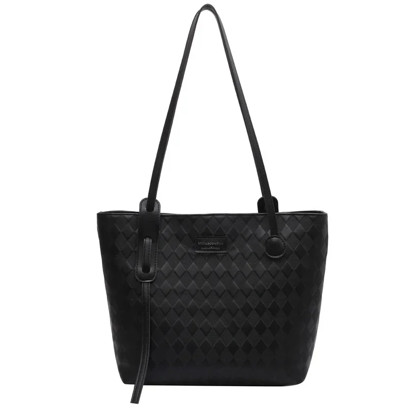 

Women's 2023 Versatile PU Leather Shoulder Bags Designer Soft Waterproof Large-capacity Female Leisure Simplicity Handbags