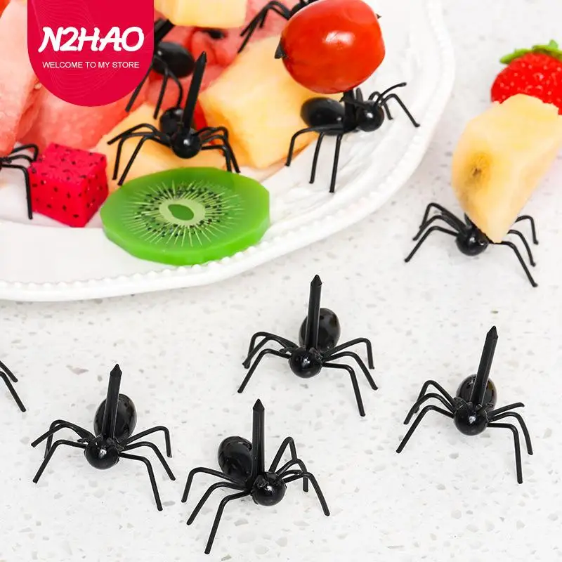 

12Pcs Ants Food Fruit Picks Ant Shape Forks Snack Cake Dessert Tableware For Home Kitchen Party Dinner Fruit Pick Decoration