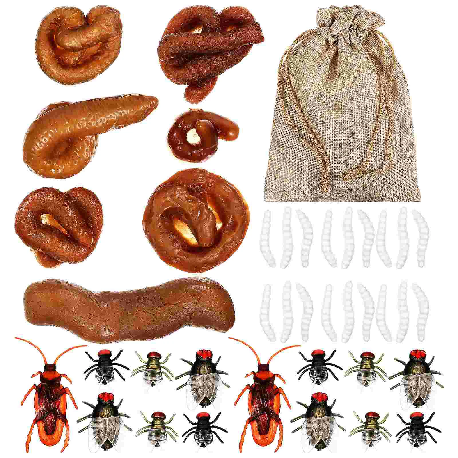 

Halloween Props Simulated Stool Fake Cockroaches April Fools' Day Prank Dog Poo Poop Toys