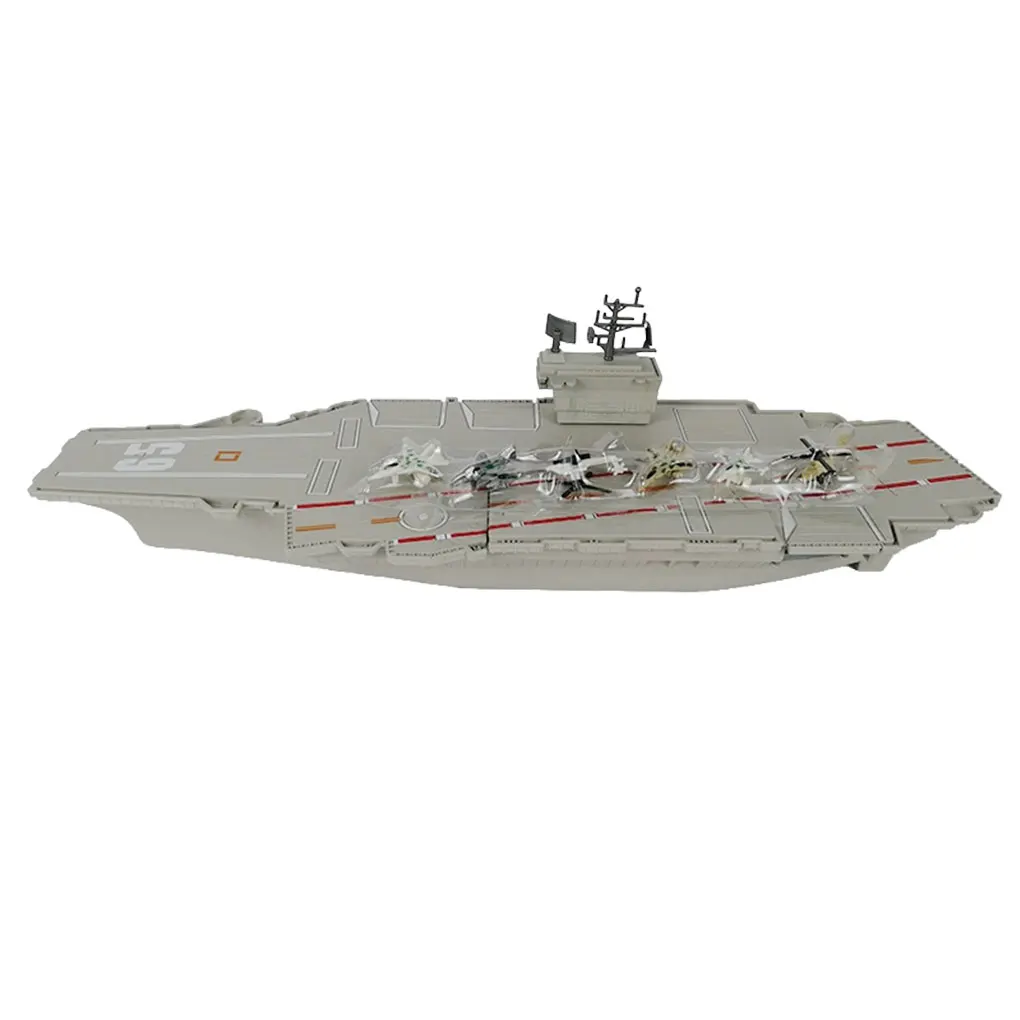 

Aircraft Carrier Model Lightweight Children Toy with 6 Airplane Landing Good Sealing Stable Ship Toy Gifts Home Ornament