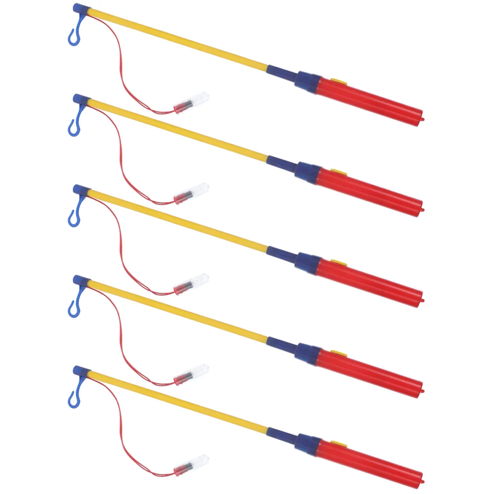 

5 Pcs Lantern Stick Toys Bulk LED Walking Sticks Plastic Electronic Luminous Poles Lanterns Children