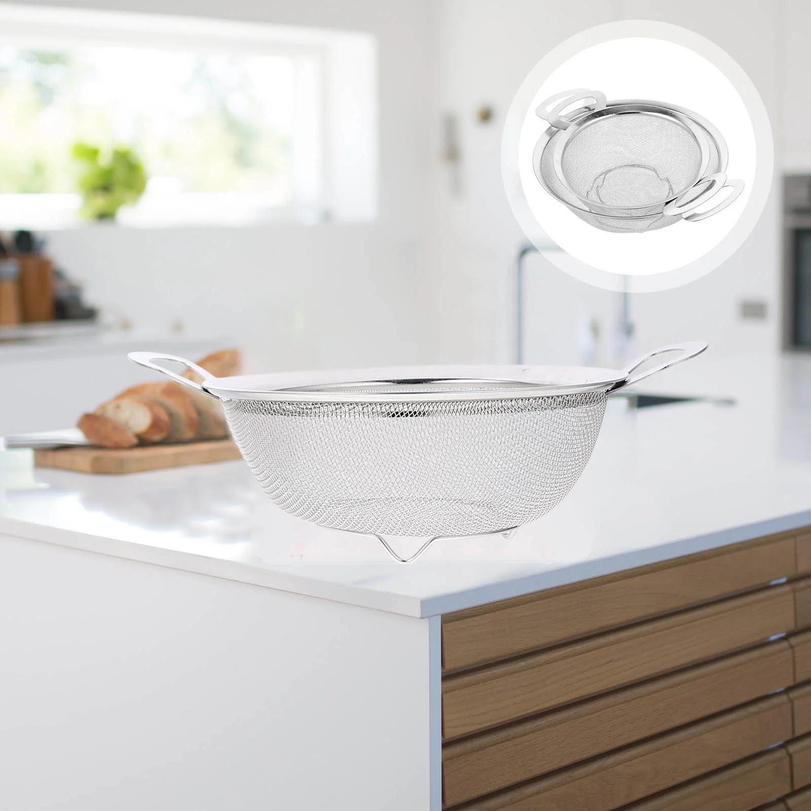 

Stainless Steel Rice Strainer Rice Cleaning Strainer Rice Washing Sifter Kitchen Fruits Washing Basket