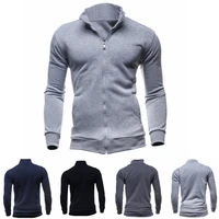 coat popular simple solid color slim fitting pure color sweatshirt for daily wear jacket men coat