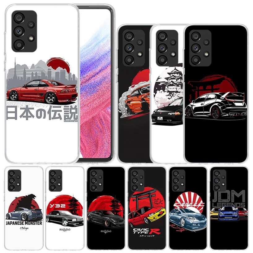 

Tokoy Япония JDM спортивный автомобиль мягкий чехол для Samsung Galaxy A52 A53 A54 A12 A13 A14 чехол для телефона A32 A33 A34 A22 A23 A24 A04S A03S A0