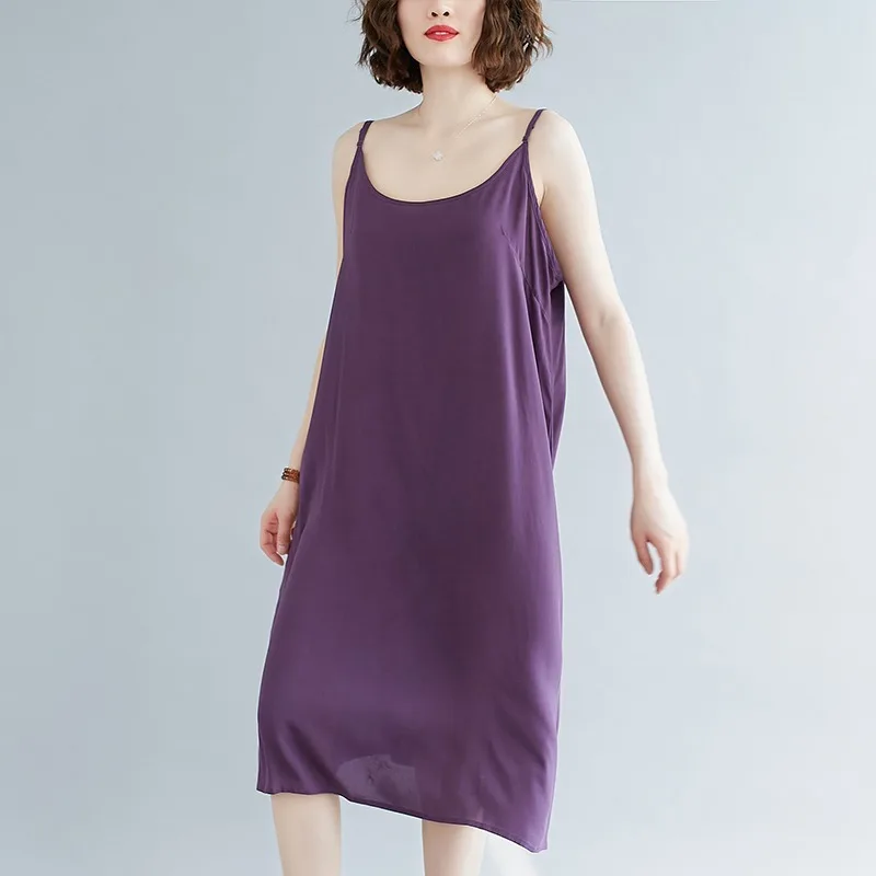 Женское Повседневное платье на бретельках свободное разноцветное средней длины