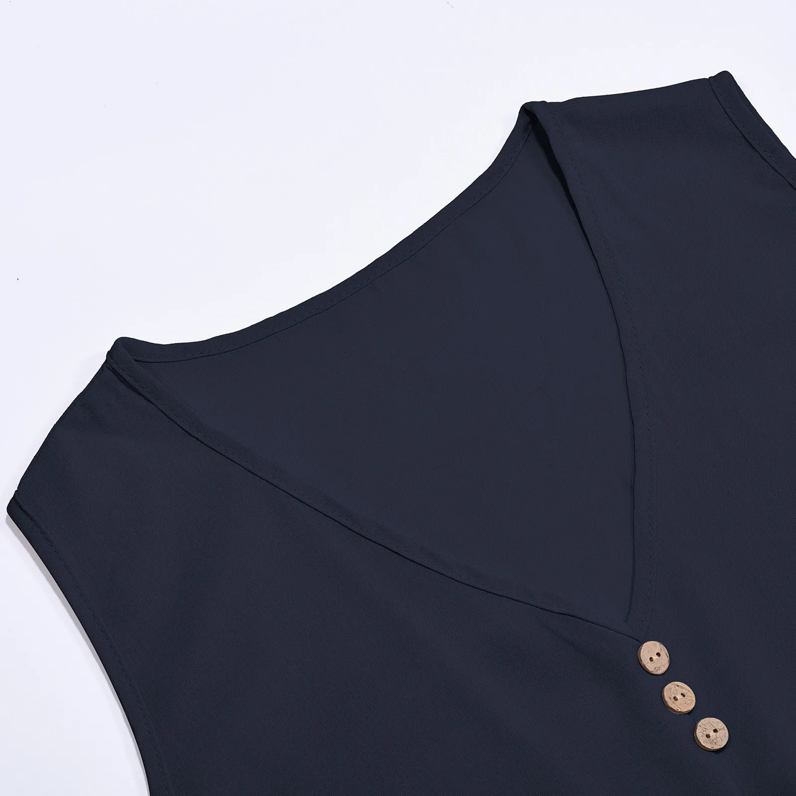 Two Piece Suit For Womens Vintage Boho Solid Color Sleeveless Shirt Pants Suit Imitation Cotton Linen Set Spring Harajuku Tunic 5
