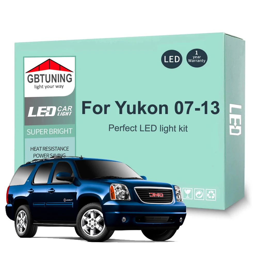 18 шт. автомобильные аксессуары для GMC Yukon XL 1500 2500 2007 2008 2009 2010 2011 2012 2013 Canbus купольный
