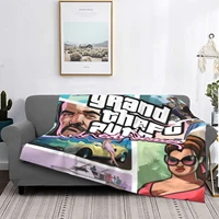 grand theft auto v gta anime blanket decorative sofa blankets girl picnic vintage ins wind double bed living roomanime blanket