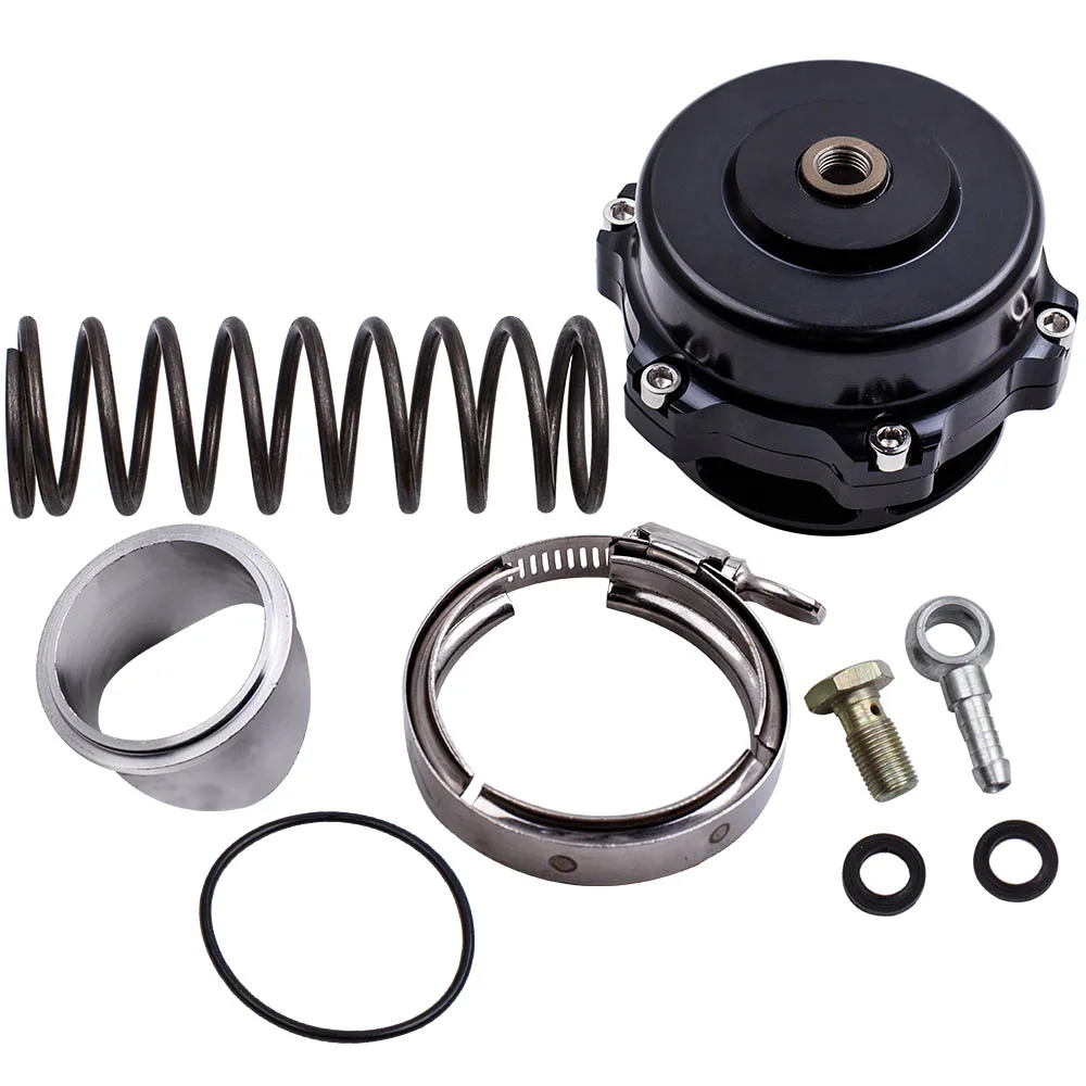 

New Universal 50mm 35 PSI Black Turbo Blow off Valve BOV with V-Band Flange
