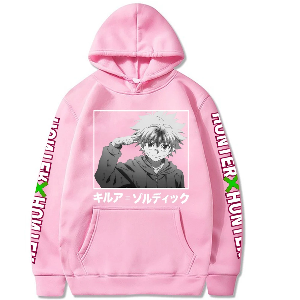 Hunter X Mens &amp Womens Design Hoodie Killua Cosplay Sweatshirt New Anime Pullver Fashion Zoldyck Tops |