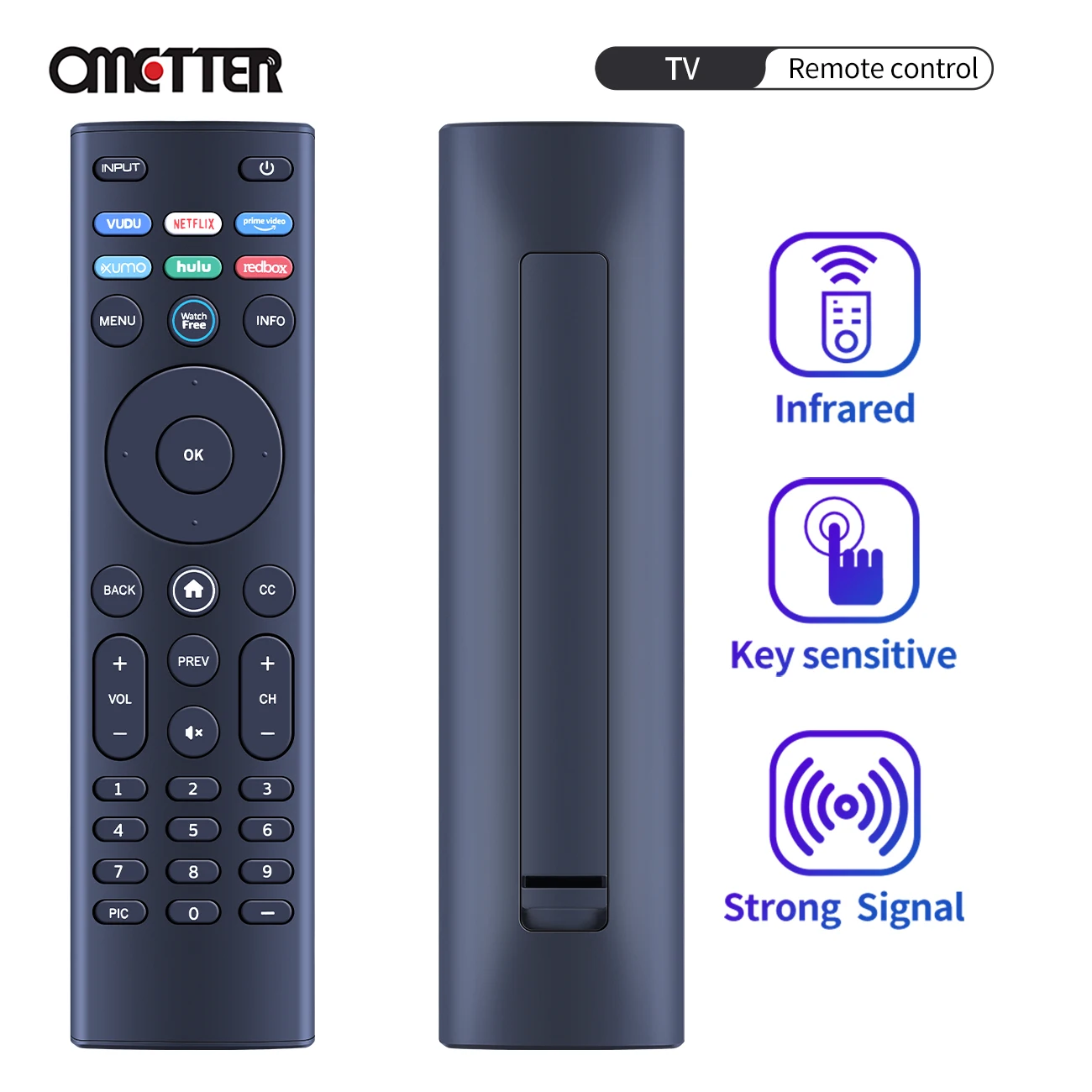 

XRT140 Fit for Vizio Smart TV Remote Control M50Q7-H1 M55Q7-H1 M65Q7-H1 M55Q8-H1 M65Q8-H1 V555-H1 V655-H9 V705-H13 V405-H9