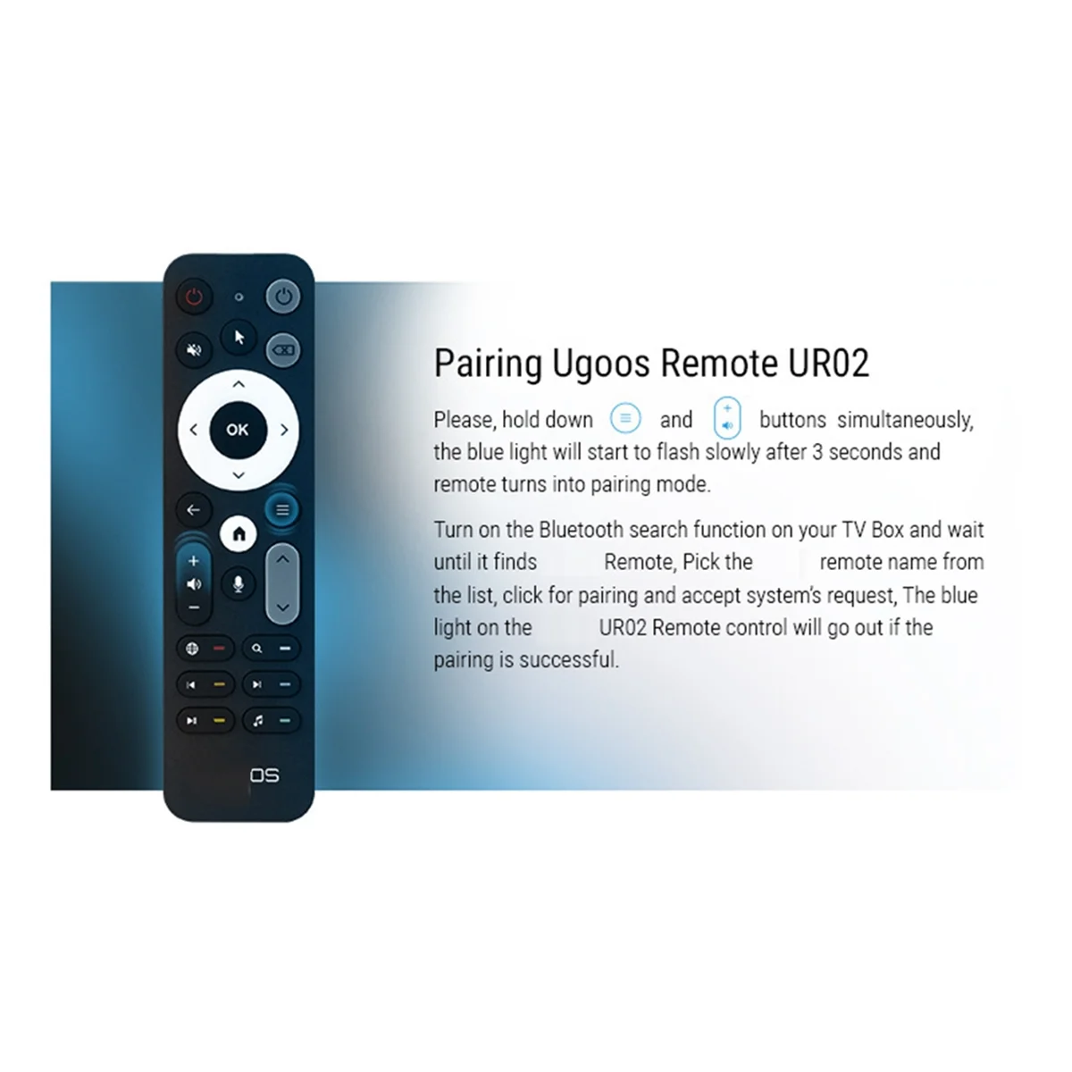 Микрофон с пультом дистанционного управления UR02 BT для UGOOS AM8 PRO AM6B AM6 PLUS X4 X4Q Cube Pro Extra