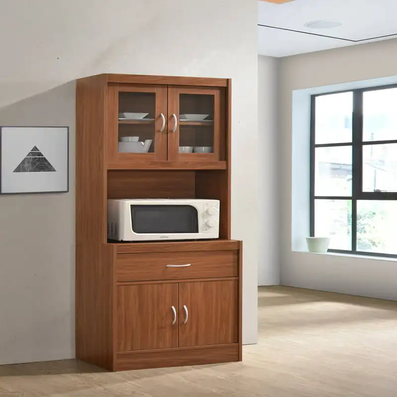 

Wooden Multi-Functional Kitchen Cabinet Tea Cabinet Storage Cabinet Side Cabinet