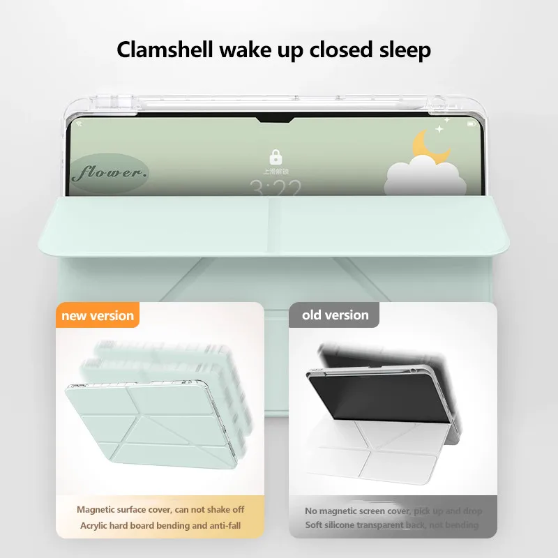 Прозрачный акриловый чехол для Xiaomi Redmi Pad SE 8 7 4G 11 7Pro 2 2024 6 5 Pro Y откидная крышка со