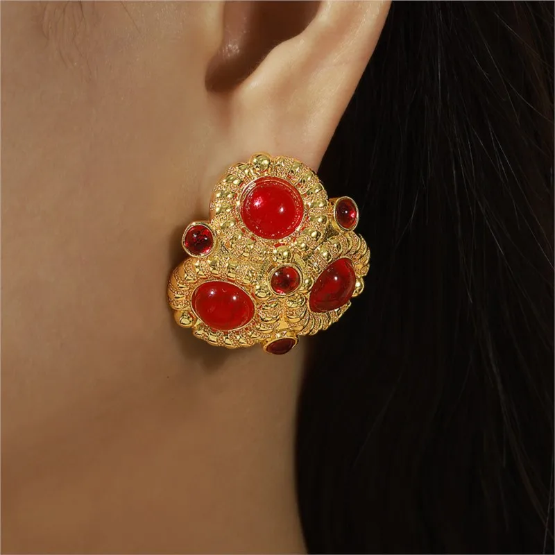 Винтажные Женские Серьги-гвоздики Элегантные Модные 2024 Качественные Ювелирные