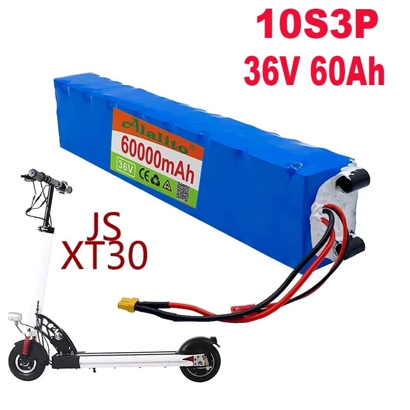 100% 36V 60Ah Scooter Battery Pack for Xiaomi Mijia M365 36V 60000mAh Battery pack Electric Scooter BMS Board for Xiaomi M365