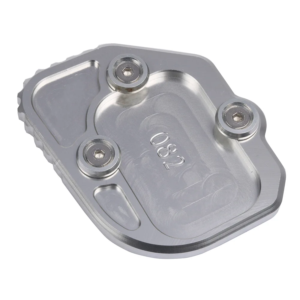 

For -BMW C400GT C400X 2019 2020 2021 Motorcycle Kickstand Foot Side Stand Extension Enlarge Pad Support Plate Silver
