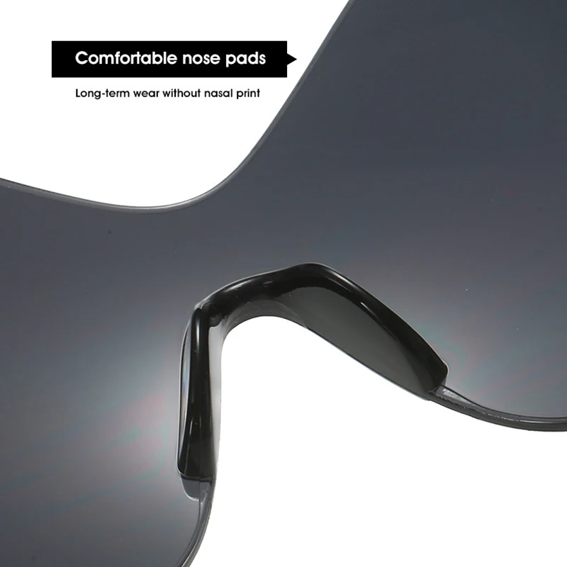 Женские и мужские безободковые солнцезащитные очки в стиле панк