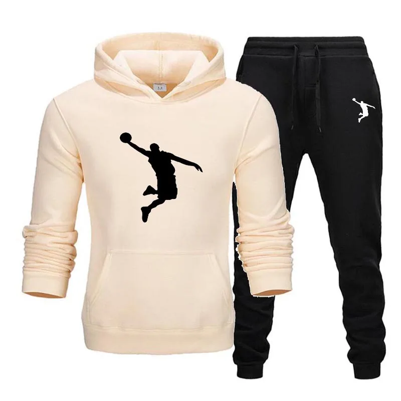 2021 Nieuwe Mannen Casual Sport Pak Mannen Trui Hooded Jas + Broek Merk Sportkleding Outdoor Jogging Hoodie mannen