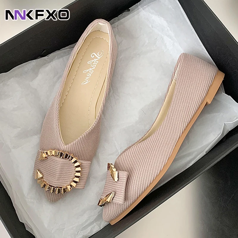 

Shoes Female Autumn Shallow Mouth Tip Flats For Women Soft Lazy A Pedal Shoes Flat Shoes Women Shoes Woman Vc4378