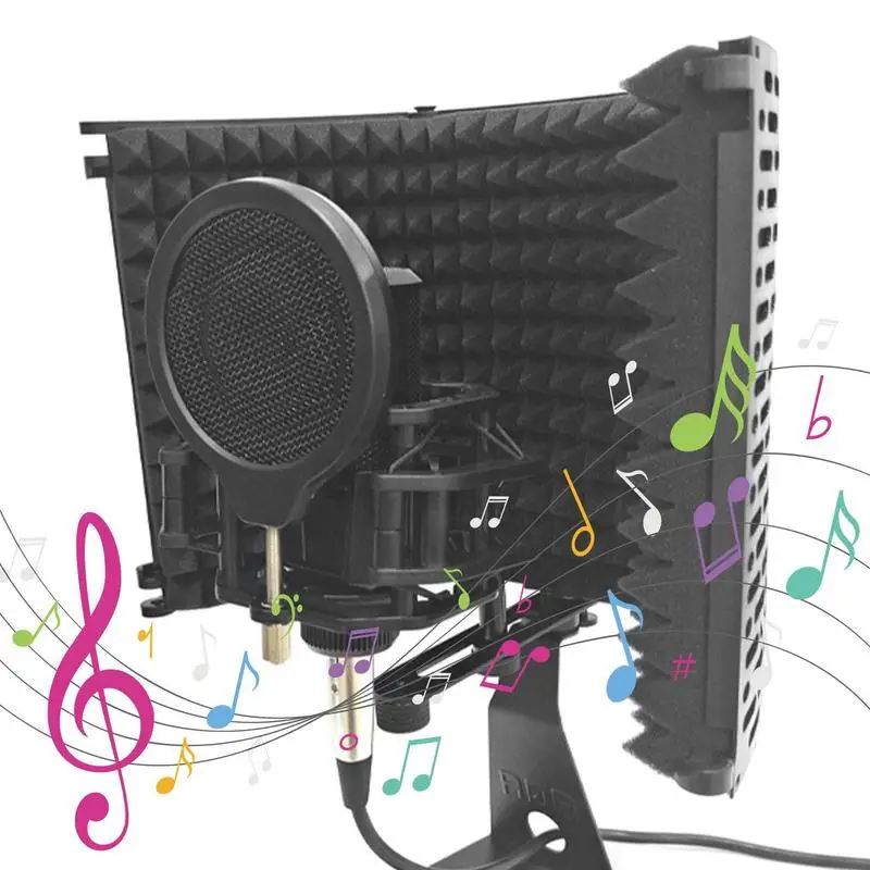 

Microphone Shock Mount Square Karaoke Microphone Stands Universal Desktop Microphone Stands Anti-Vibration Clip High Isolation