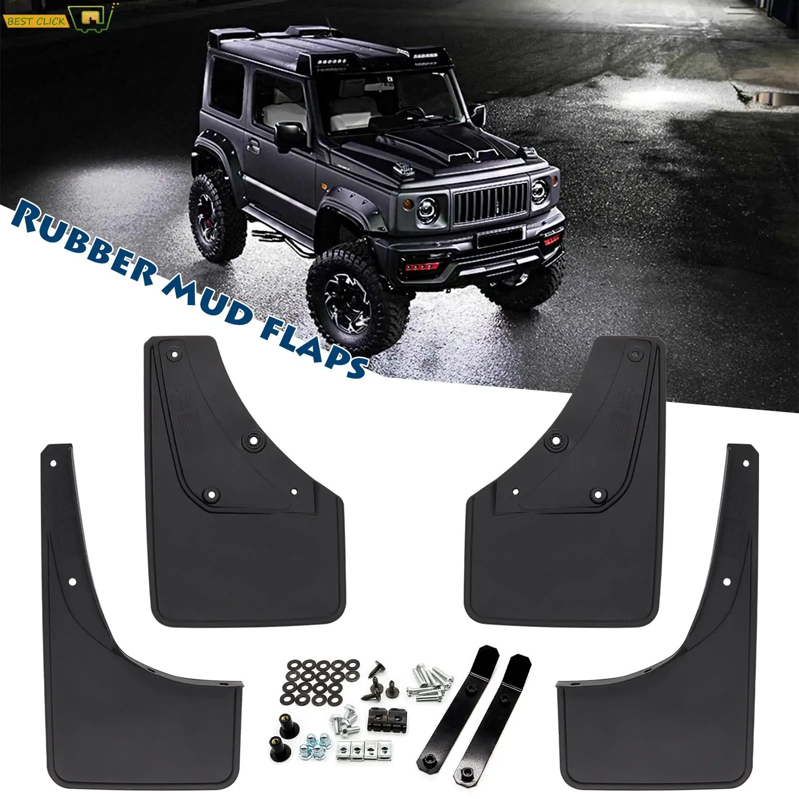 

4 шт. передние и задние автомобильные брызговики для Suzuki Jimny Sierra JB64 JB74 2019 2020 2021 брызговики на крыло