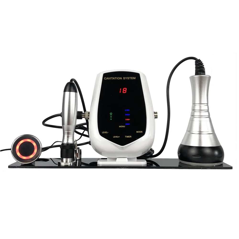 

3 in1 40KHz Ultrasonic Beauty Machine Professional Cavitation Bi-Polar Radio Frequency Face Body Home Salon Spa Use Weight Loss