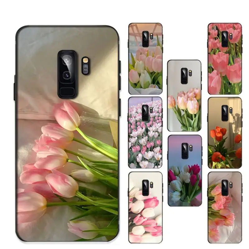 

Tulips flower Phone Case for Redmi 8 9 9A for Samsung J5 J6 Note9 for Huawei NOVA3E Mate20lite cover