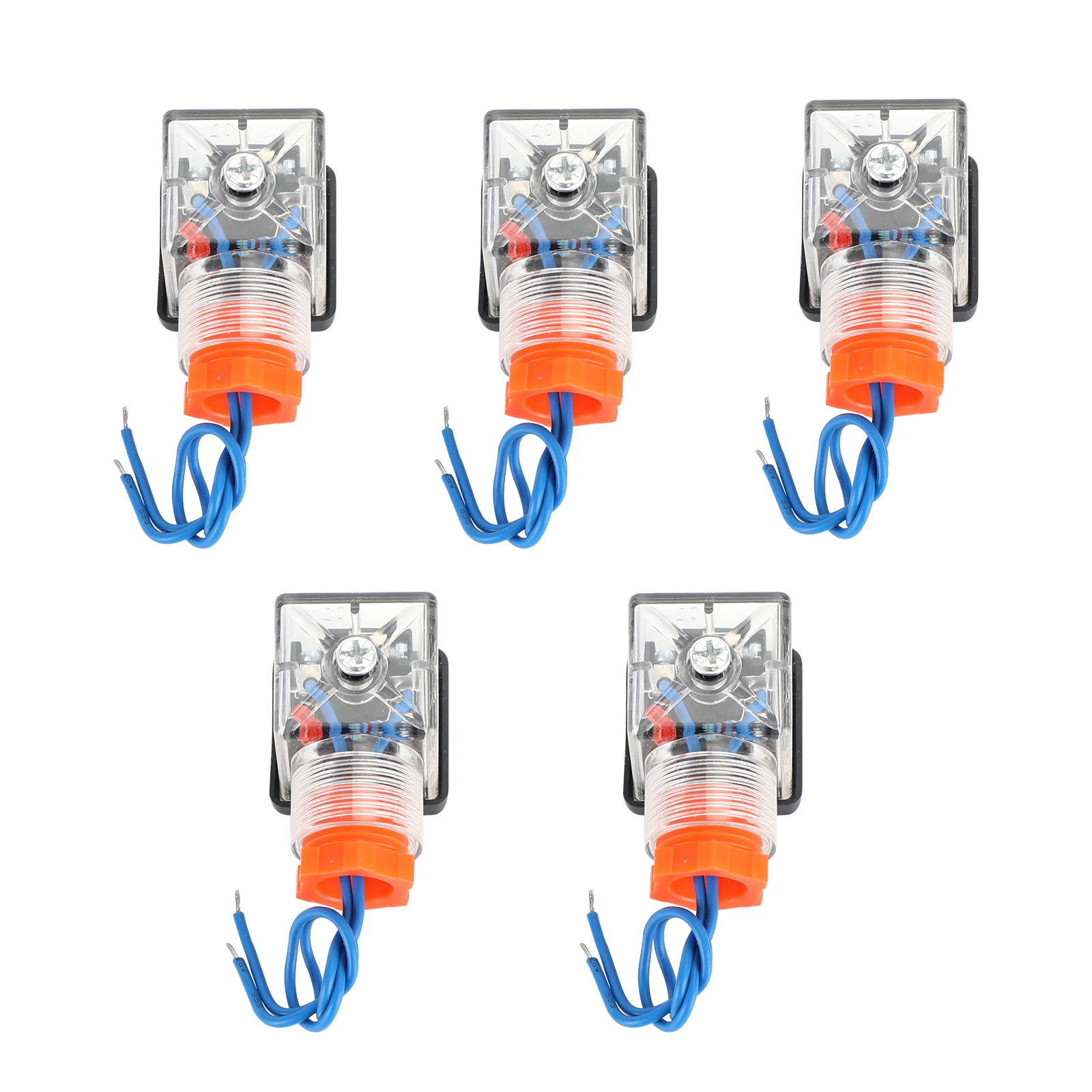 Artudatech Din 43650-A PG11 Solenoid Coil Connector Socket With Led 24V Dc 2 Pole + Earth