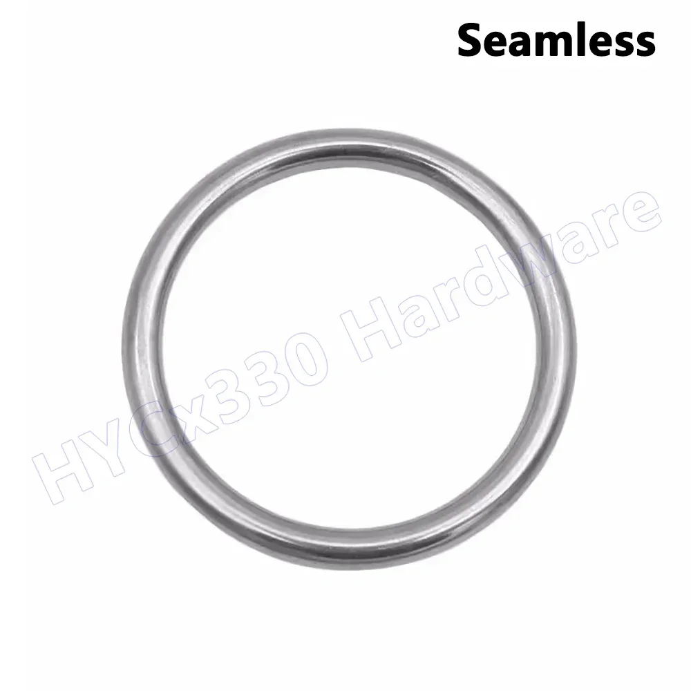 

Кольца из нержавеющей стали 304, металлическое твердое уплотнительное кольцо, бесшовное кольцо с защитой от коррозии, кольцо для макраме, лодки, гамака, йоги, кольцо-вешалка
