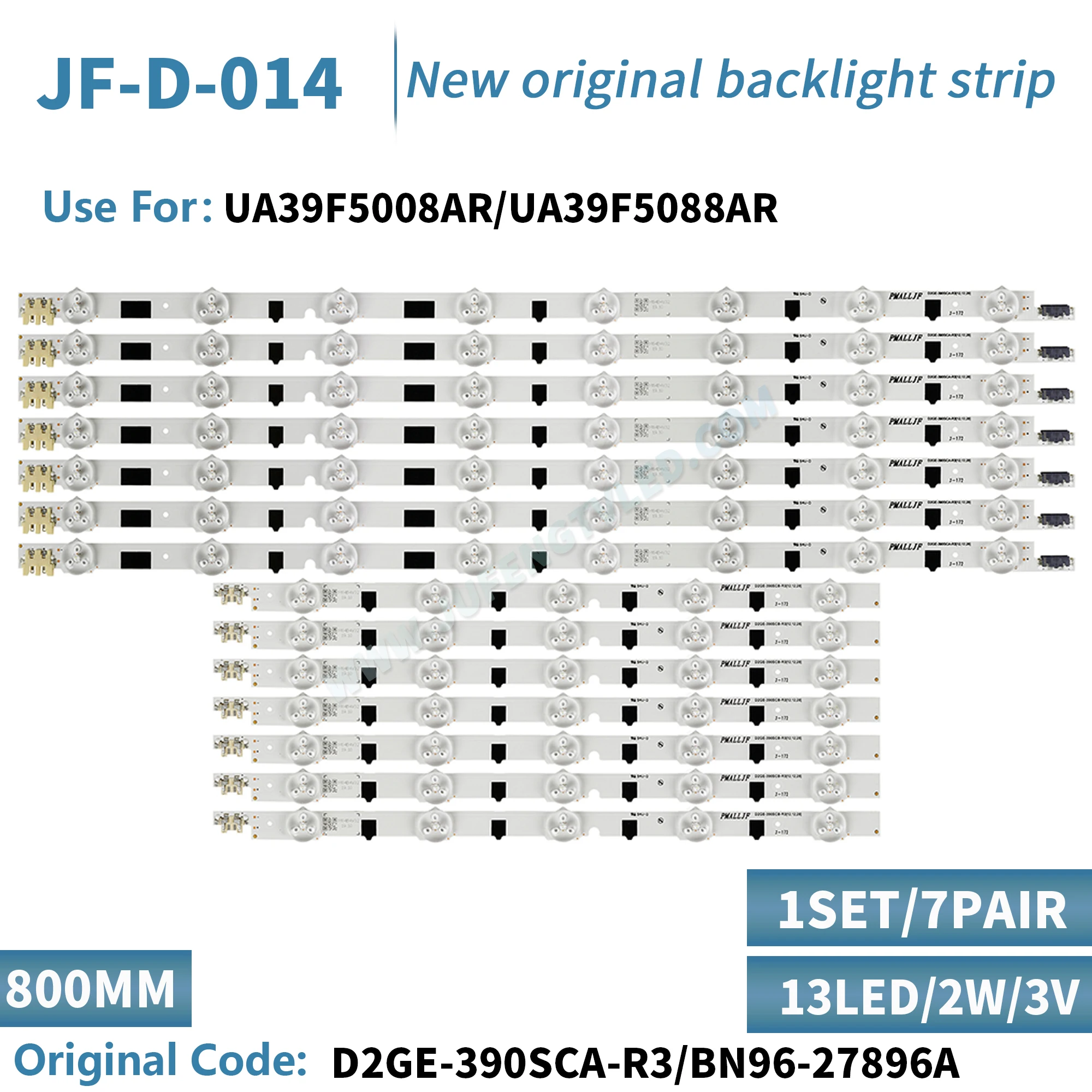 Striscia Di Retroilluminazione A Led Per Samsung 39 "Tv Muslimexayp Cy-Hf390Bgav2H 2013Svs39F D2Ge-390Sca-R3 D2Ge-390Scb-R3 Ue39F5000