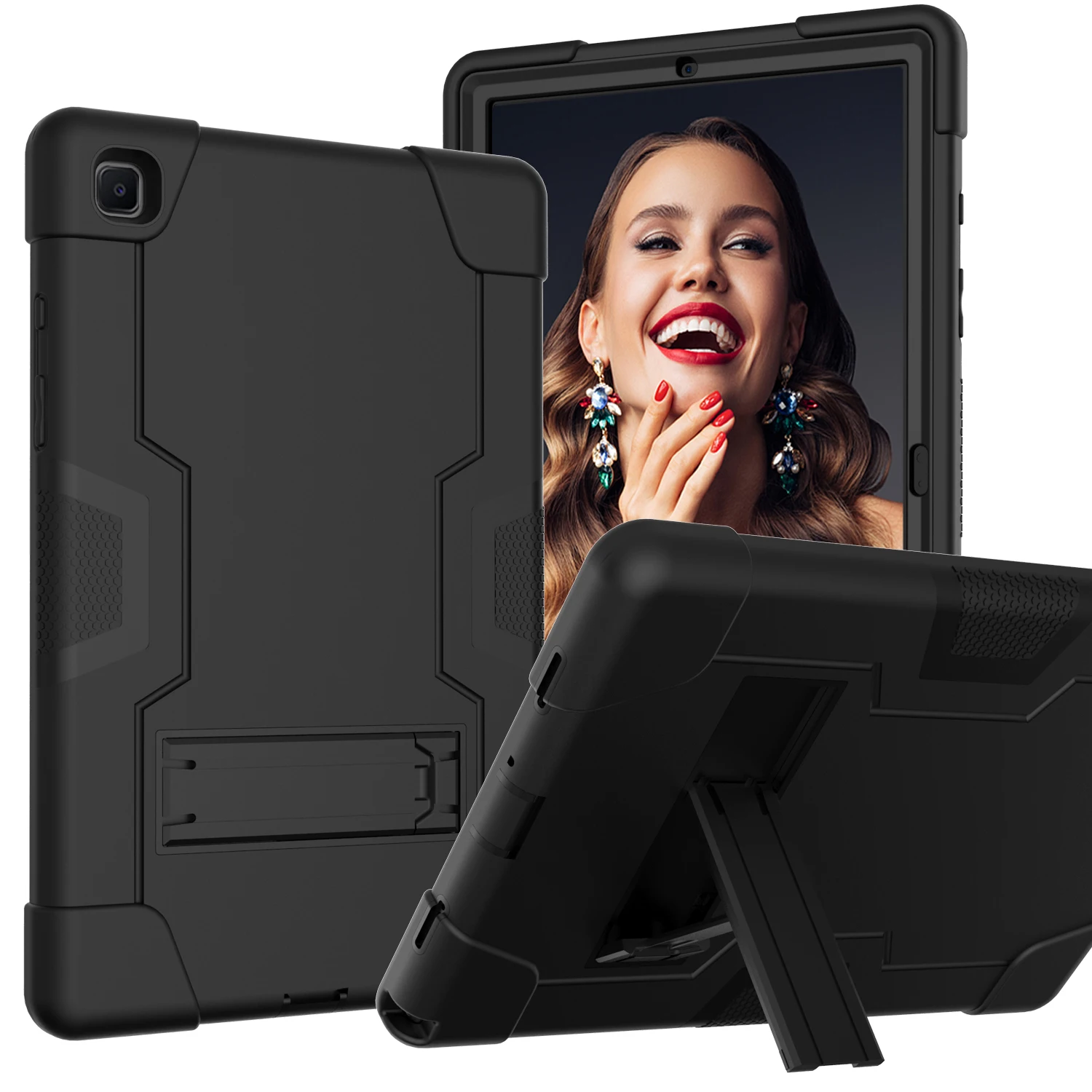 

New Armor Case For Samsung Galaxy Tab A7 10.4 2020 Kids Safe Heavy Duty Silicone Hard Cover Model SM-T500 SM-T505 T500 T505 Case