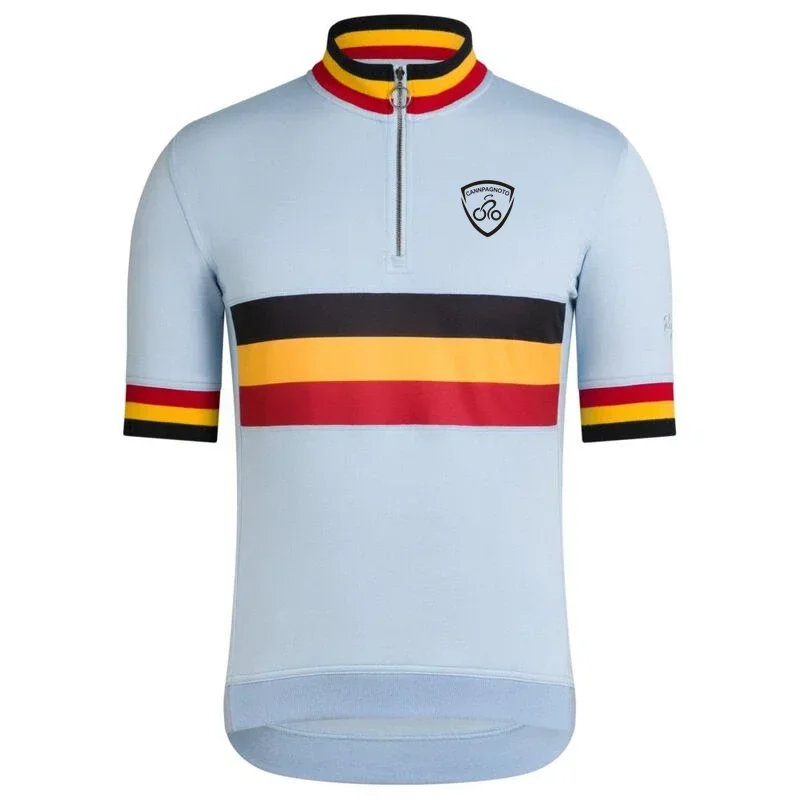 

캄파놀로 Cycling Jersey Quick Dry Breathable Shirt Men's Short Sleeve Tops Pro Team Bicycle Clothing Mountain Bike Bib Shorts Suit