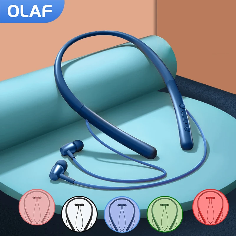 

Наушники Bluetooth 5,0, беспроводные наушники, магнитные наушники с шейным ободом, водонепроницаемые спортивные TWS-наушники с микрофоном