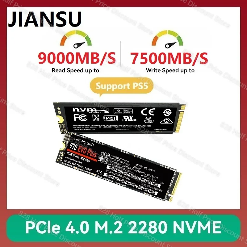 

M2 SSD NVMe 500gb 1tb 2tb SSD M.2 2280 PCIe 9000MB/S SSD 8TB Internal Solid State Drive Disk 4tb ssd nvme m2 for Laptop Ps5 Ps4