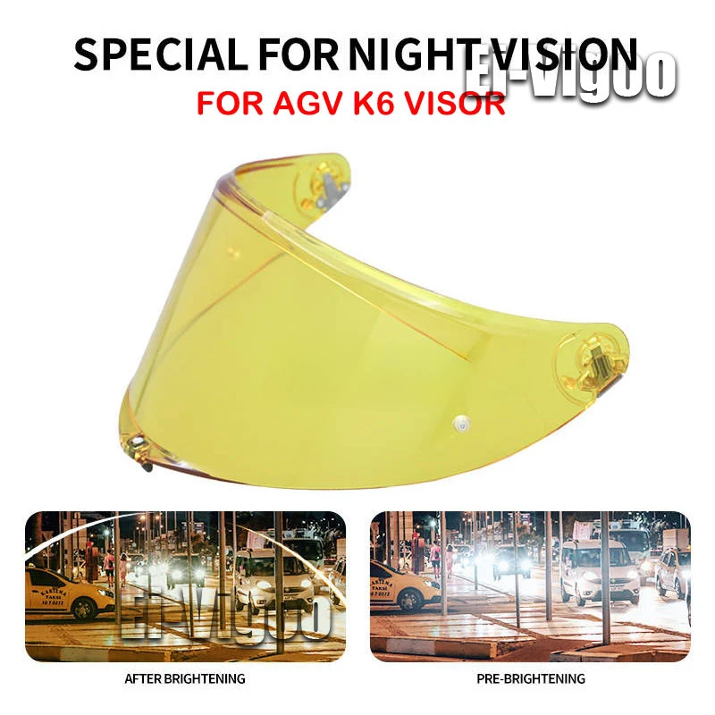 Козырек для шлема мотоциклетных шлемов AGV козырек ночного видения чехол линз K6
