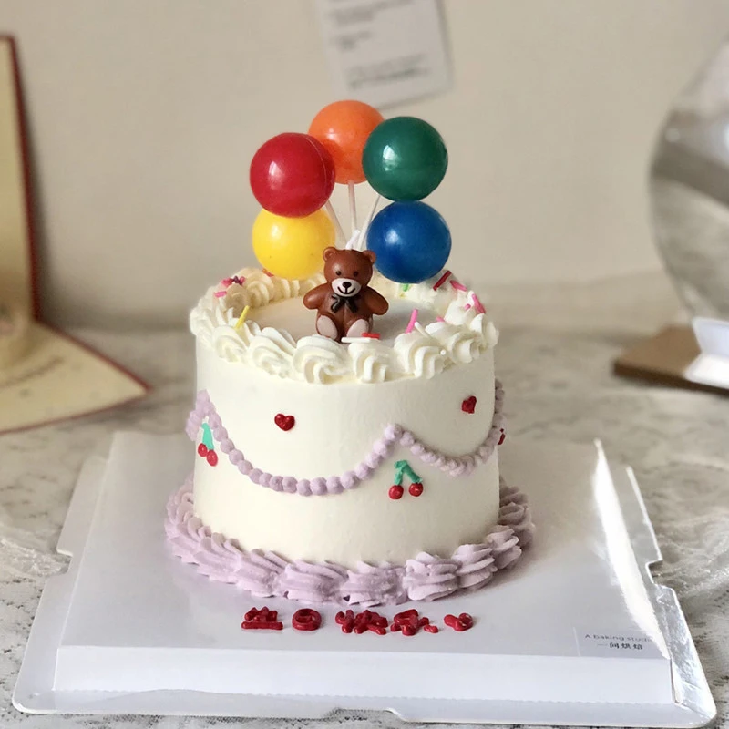 Красочный воздушный шар украшение торта креативный день рождения конфетные