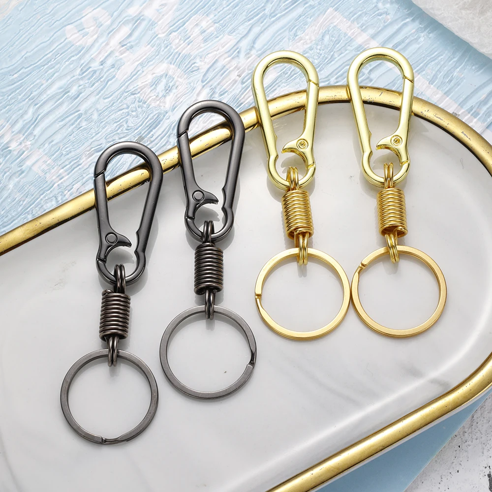 1/3 шт. Выдвижная пружинная Пряжка для ключей из нержавеющей стали карабин брелок