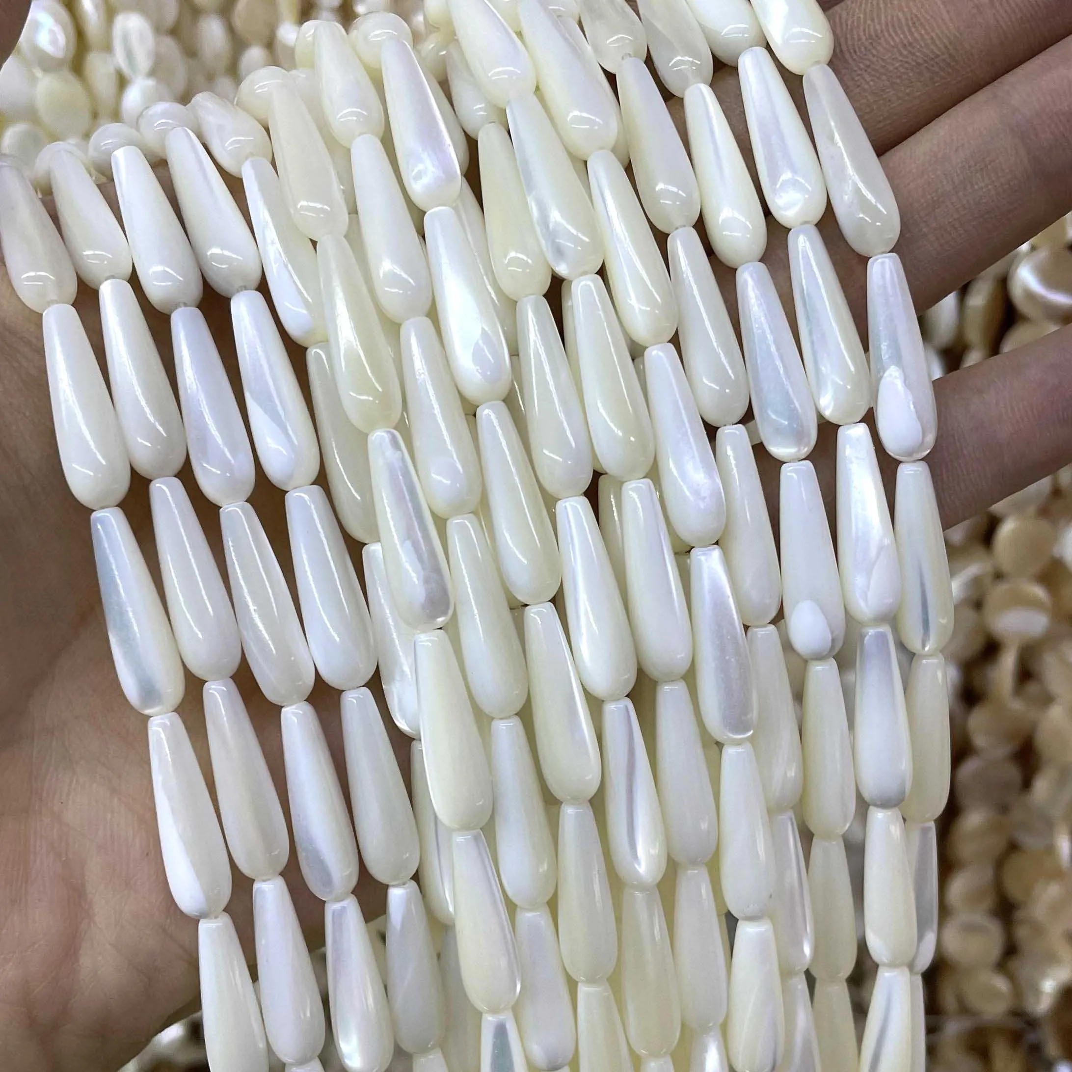 Швабра из натуральных бусин 4/5/6 мм