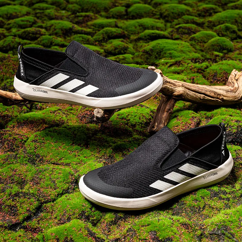 Фото Водные кроссовки Adidas JI3502 Slip On с дышащей сеткой, тканью Climacool и подошвой из ЭВА, быстросохнущие, для активного отдыха на природе №4