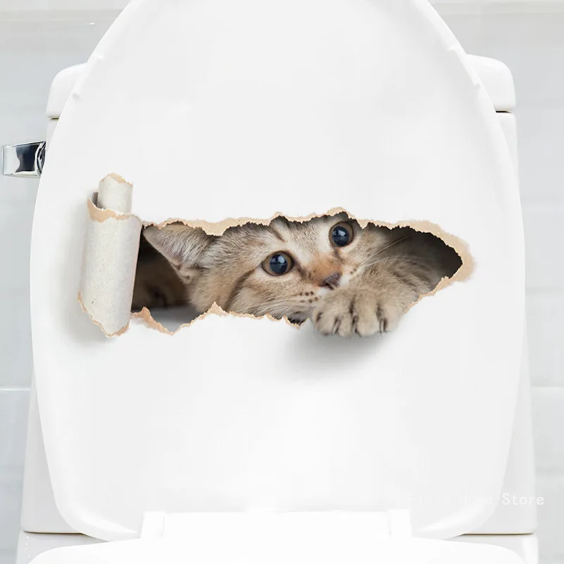 Мультяшная наклейка на унитаз MOONBIFFY