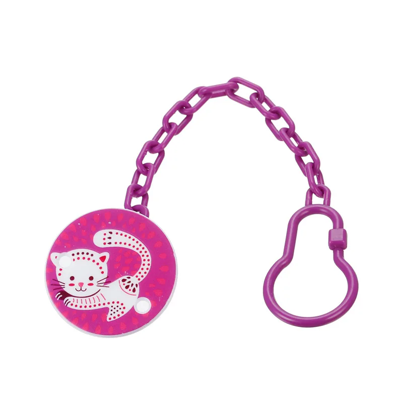 

Цепочка-прорезыватель для соски-пустышки, силиконовая, с мультяшными животными