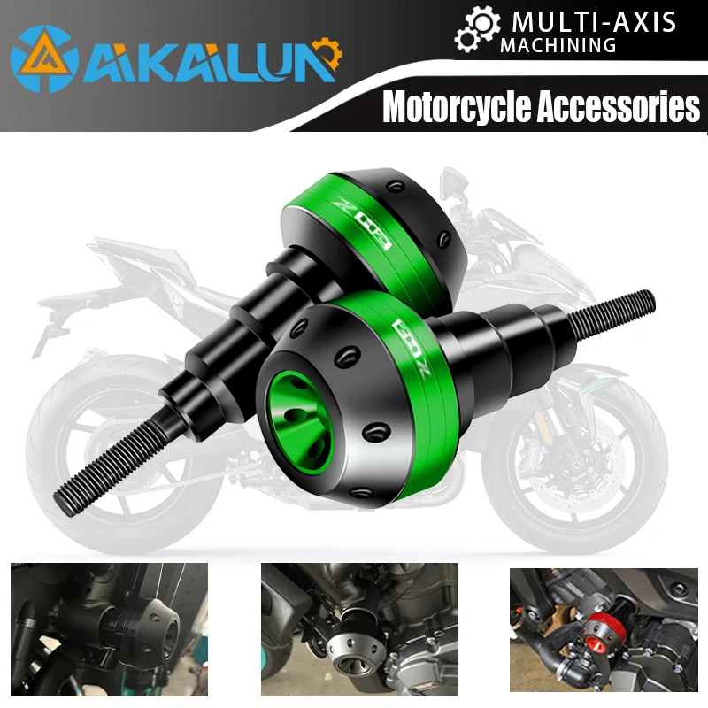 

Motorcycle CNC Falling Protection Frame Slider Fairing Guard bar Crash Pad Protector For KAWASAKI ZH2 Z H2 Zh2 2019-2022 2021