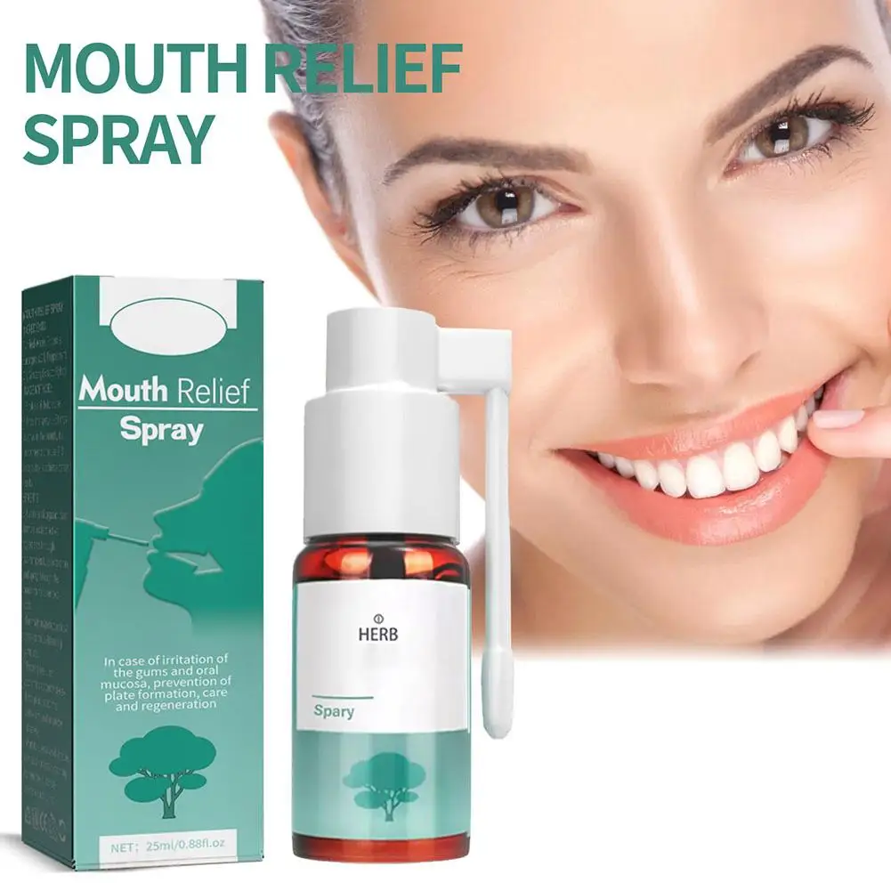 

Oral Relief Spray Relieve Mouth Sores Blisters Periodontal Ulcer Pharyngitis Oral Clean Gum Care25ml Pain Antibacteria Trea M5Y8