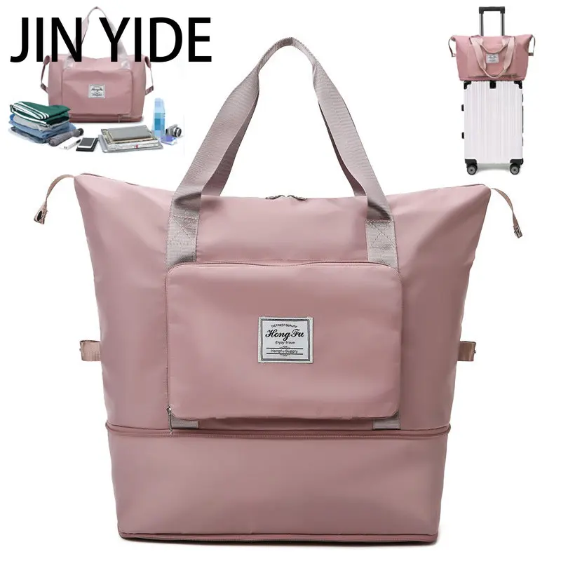 Large Capacity Folding Travel Bags Waterproof Luggage Tote Handbag Travel Duffle Bag Gym Yoga Storage Shoulder Bag For Women Men