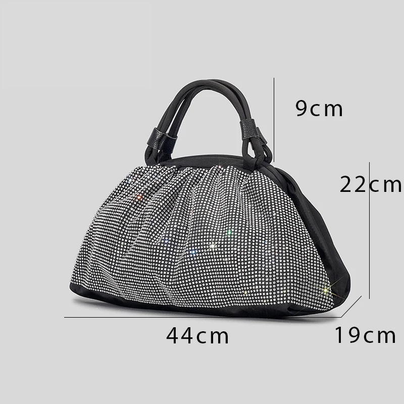 Designer Capacity Shoulder Bags with Sparkling Diamonds for Travel or Party
