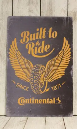 Континентальный оловянный металлический постер шины Автогонки F1 винтажный вид XZ