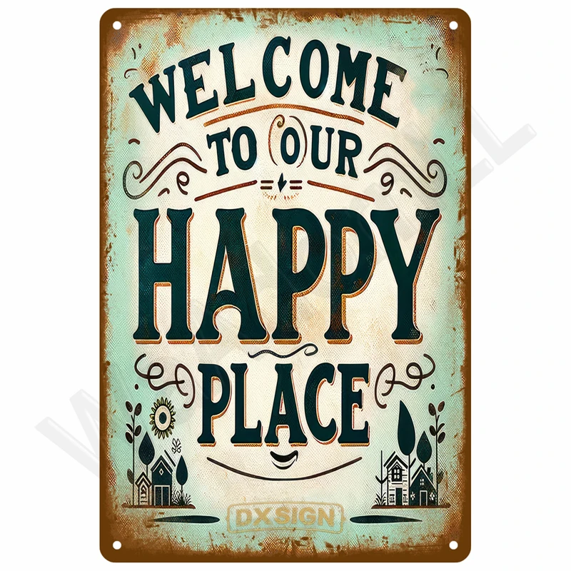 

Винтажная металлическая вывеска