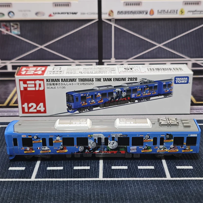 Фото Оригинальная модель Tomica Long No.124 Keihan Train Thomas the Tank Engine 2020, литая под давлением, из сплава, миниатюрный железнодорожный состав, игрушка, подарок для детей №2